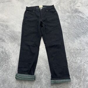 Red Head Black Blanked Lined Jeans Size 31-34